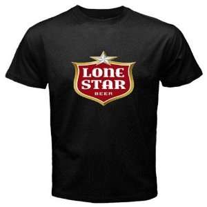  LoneStar Beer Logo New Black T shirt Size 2XL Free 
