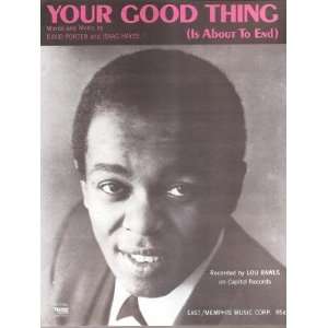  Sheet Music Your Good Thing Lou Rawls 179 