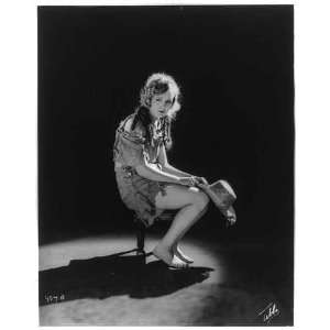  Young woman,ragged clothes,stool,Mack Sennett comedy film 
