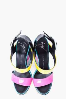 Giuseppe Zanotti Patent Colorblock Sandal for women  