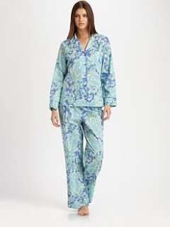 Cottonista   Classic Batiste Printed Cotton Pajama Set