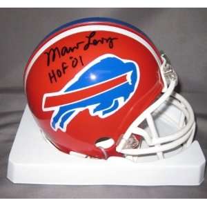 Marv Levy Buffalo Bills NFL Hand Signed Mini Football Helmet with HOF 