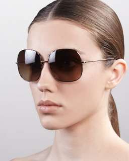 Daisy Oversize Feminine Sunglasses, Golden Tortoise