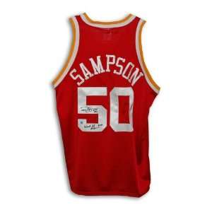 Ralph Sampson Houston Rockets Autographed/Hand Signed Red Throwback 