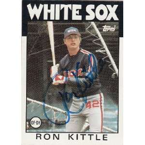 1986 Topps #574 Ron Kittle White Sox Signed Everything 