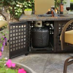 Uniflame Outdoor LP Gas Fire Pit with Handcrafted Tile  