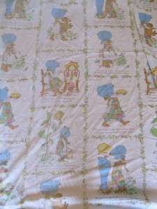   70s Holly Hobbie full/queen sized fitted sheet bedding sheets  