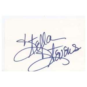 STELLA STEVENS Signed Index Card In Person