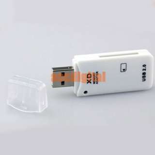 USB 2.0 XD Picture Card Reader Read Write Adapter White  