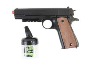 M1911 Combat Zone Stryker Full Size Airsoft Spring Pistol w/ Bottle of 