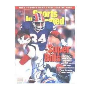 Thurman Thomas autographed Sports Illustrated Magazine (Buffalo Bills)