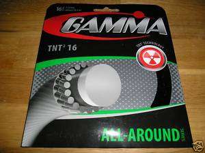 Gamma TNT2 16 Tennis String Black Color  