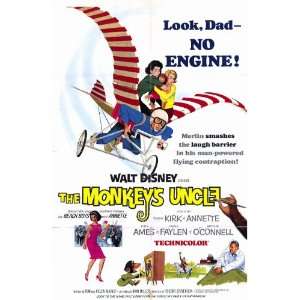 Monkey`s Uncle, Annett Funicello & Tommy Kirk Original Folded Movie 