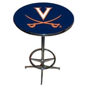  Virginia UVA Cavaliers Pool Hall/Bar/Pub Table   Chrome 