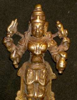Antique Hindu God Lord Shiva Traditional Indian Statue Ritual Bronze 