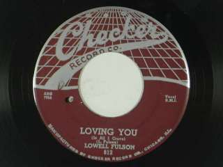 LOWELL FULSON blues 45 CHECK YOURSELF / LOVING YOU ~CHECKER VG+/VG++ 