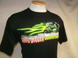 GRAVE DIGGER SIGNED t shirt MONSTER TRUCK RACING M  