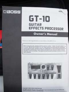 Boss GT 10 Guitar Multi Effects Processor Pedal Board 761294406281 