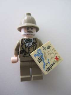 Lego Indiana Jones Dr Henry Jones w/ Map Minifigure Minifig  