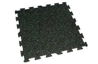6mm Energy Rubber Tiles Interlocking Rubber EPDM Gym Mat (9 Tile Pack 