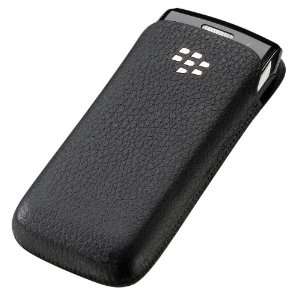  BlackBerry 9100 Leather Pocket   Black Cell Phones 