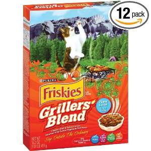 Purina Pet Care Friskies Dry Cat Grillers Blend, 16.2 Ounce (Pack of 