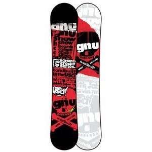  GNU Carbon Credit BTX Wide Snowboard Red 156 Sports 