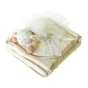  Cloud b Sherpa Baby Ultra Plush Cream Colored Blanket Set 