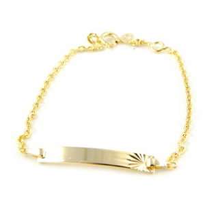  Identity bracelet plated gold Bambino golden. Jewelry