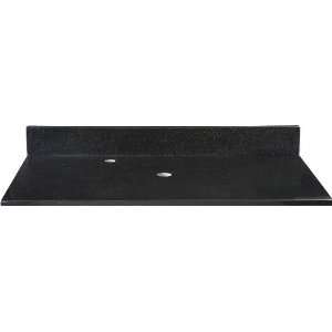 Xylem GRVT370BK Black 37 Black Granite Countertop for Vessel Sink 