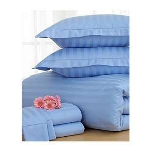 CHARTER CLUB Damask Stripe Standard/Queen Cotton Pillowcases, Cobalt 