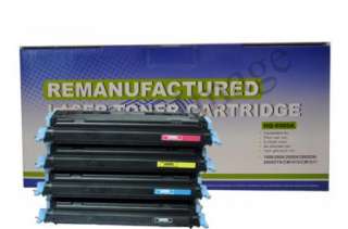Color HP Remanufactured Toner Cartridges LaserJet Q6000A Q6001A 