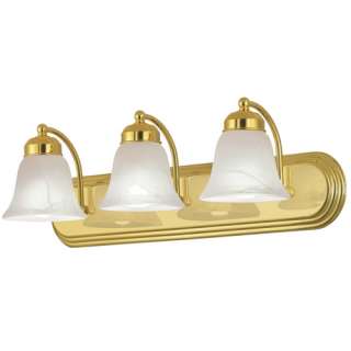 Zoomed Bel Air Lighting 3 Light Brass Bathroom Vanity Light