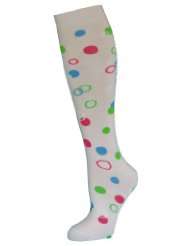 Cute Knee High Socks Polka Dots Circles Light Pink Size 9 11