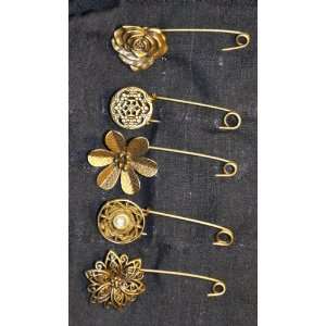    Assorted Contemporary Hijab Pins (Set of 5) 
