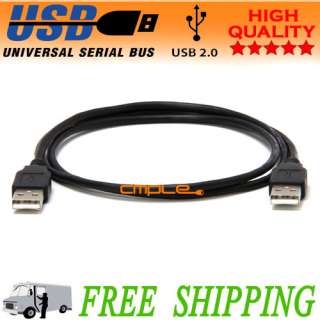 3FT High Speed USB 2.0 A Male to A Male Cable Cord Type A/A M/M 