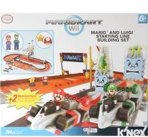 Knex Mario Kart Wii Mario and Luigi Starter Line Building Set NEW 
