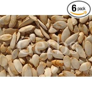 Whole Pumpkin Seeds Raw   6 Pack (3.5oz Bags)  Grocery 