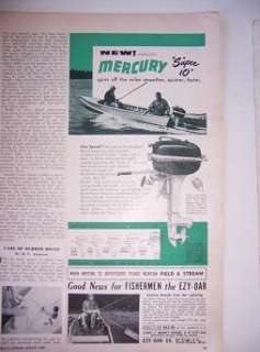 1949 Mercury Outboard Boat Motor Ad Jeweled Super 10 j  
