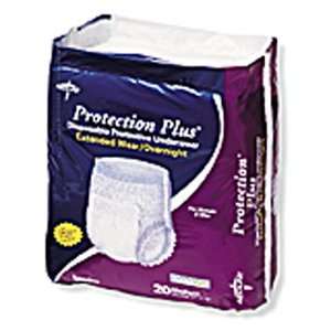 Protection Plus Underwear Overnight   Large, 40 56, 4 Bag / Case, 64 
