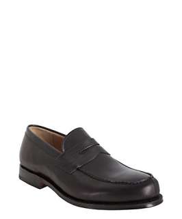 Churchs black leather Wesley penny loafers