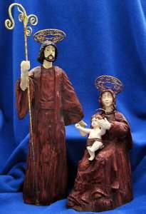 Beautiful Two Piece Mary, Jesus, Joseph Nativity Set  