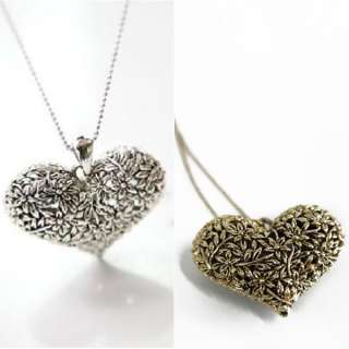   new fashion hollow peach heart delicate necklace sweater chain 2 color