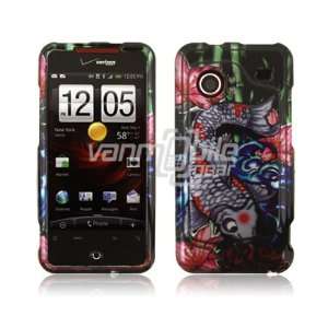 Koi Fish Design Hard 2 Pc Snap On Faceplate Case for HTC Droid 