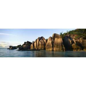 com Rock Formations at the Waterfront, Anse Source DArgent Beach, La 