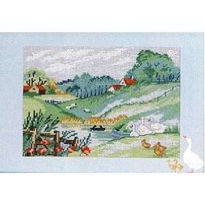  Spring Landscape   Cross Stitch Kit: Arts, Crafts & Sewing