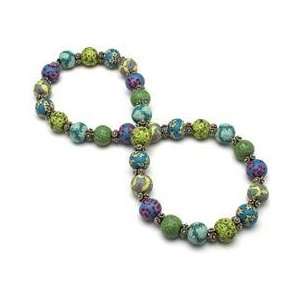  Jocelyn Retired Large Bead Necklace with Sterling Silver 