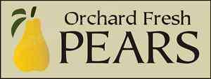 STENCIL Orchard Fresh Pears primitive garden yard signs  