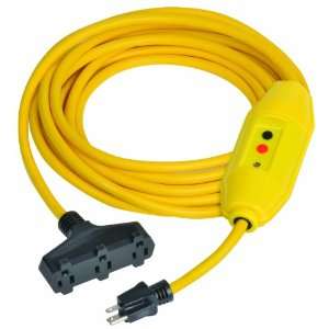    Length, 15 amp In Line GFCI And Triple Tap Cord Set With Auto Reset