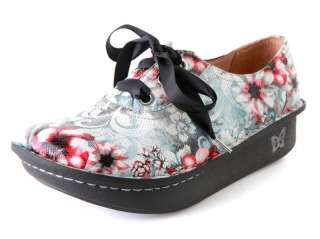   ABBI SURREAL White & Floral Print Leather Oxfords Shoes ABB 363  